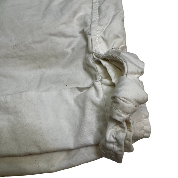 Converse One Star White Shorts Size 4 Tie Detail at the Hem Cuffed Cotton NWOT - Picture 5 of 14